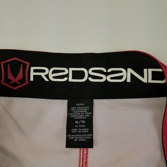 Redsand Red/Navy Blue Swim Trunks/Board Short DU14 BG39 - Picture 3 of 3